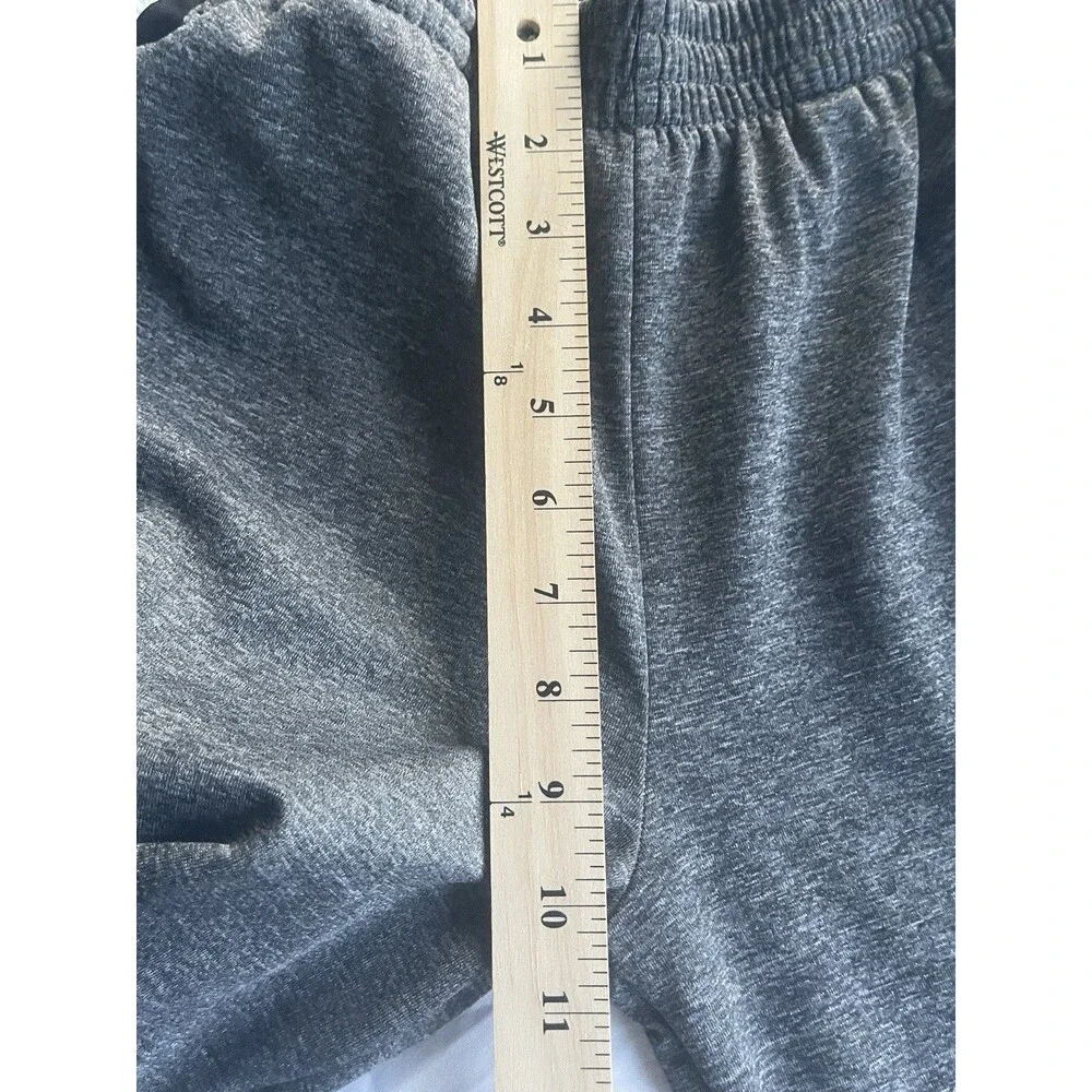 Nike Dri-FIT Youth Large 7 Gray Orange Jogger Sweatpants Athletic Kids Fleece